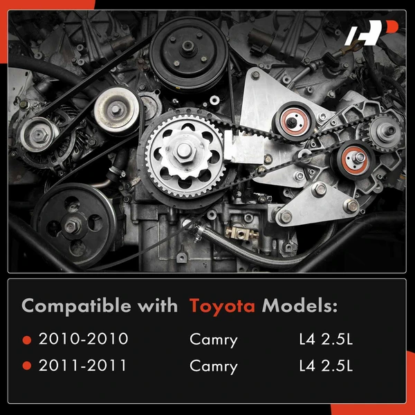 2 Pcs Serpentine Belt Drive Component Kit for Toyota Camry 2010-2011 L4 2.5L Gas