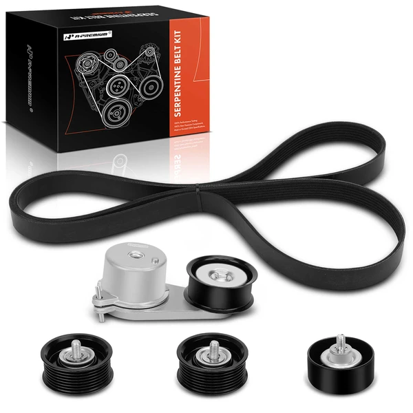 5 Pcs Serpentine Belt Drive Component Kit for 2014-2017 INFINITI QX70