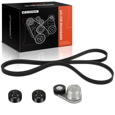 4 Pcs Serpentine Belt Drive Component Kit