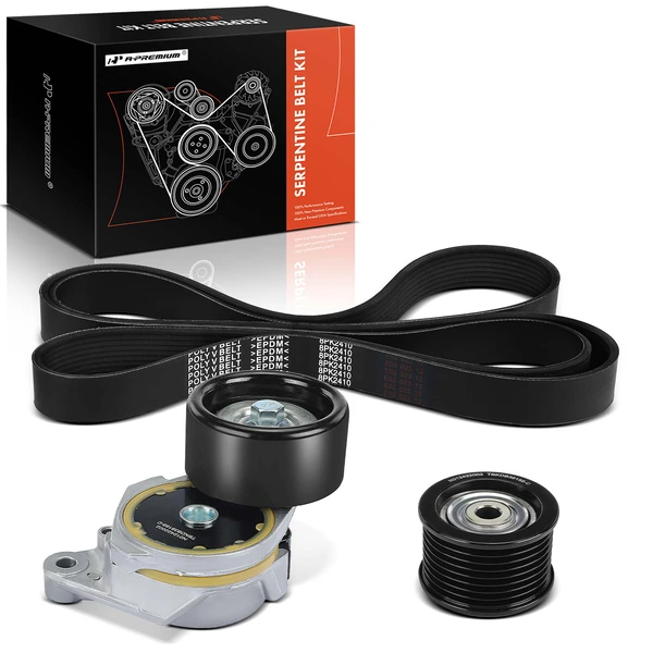 3 Pcs Serpentine Belt Drive Component Kit for Lexus GX460 2010-2018 Toyota Sequoia