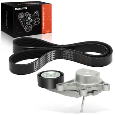 2 Pcs Serpentine Belt Drive Component Kit
