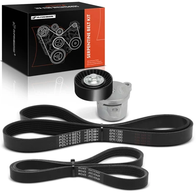 3 Pcs Serpentine Belt Drive Component Kit