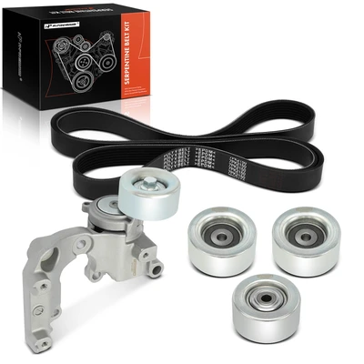 5 Pcs Serpentine Belt Drive Component Kit