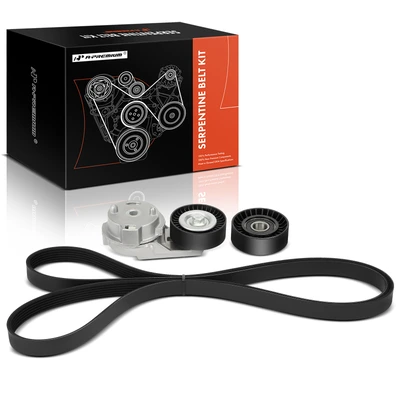 3 Pcs Serpentine Belt Drive Component Kit