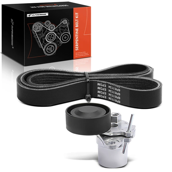 2 Pcs Serpentine Belt Drive Component Kit for Audi A3 15-20 A3 Quattro Volkswagen
