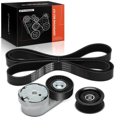 3 Pcs Serpentine Belt Drive Component Kit