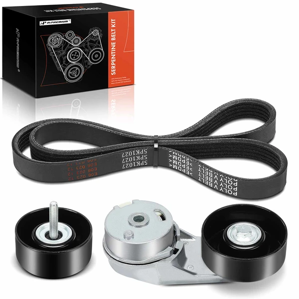 3 Pcs Serpentine Belt Drive Component Kit for GMC Terrain 2015-2017 L4 2.4L