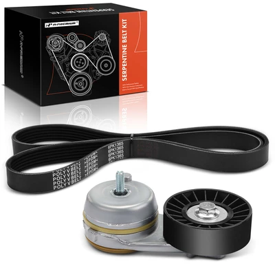 2 Pcs Serpentine Belt Drive Component Kit