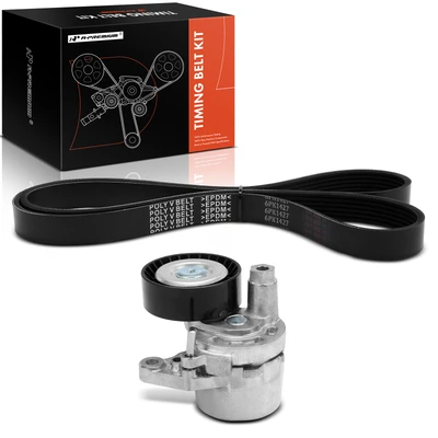 2 Pcs Serpentine Belt Drive Component Kit