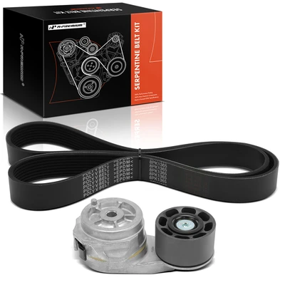 2 Pcs Serpentine Belt Drive Component Kit