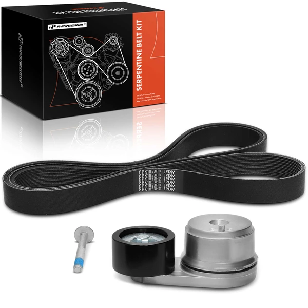 2 Pcs Serpentine Belt Drive Component Kit for International Harvester 2574 10.3L