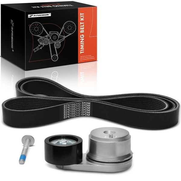 2 Pcs Serpentine Belt Drive Component Kit for 1996 Ford LT9513