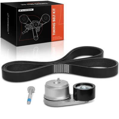 2 Pcs Serpentine Belt Drive Component Kit