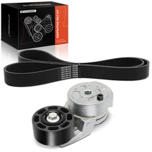 2 Pcs Serpentine Belt Drive Component Kit for 2001-2002 Freightliner FLD120