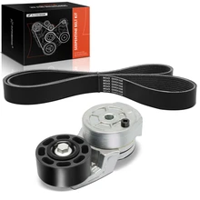 2 Pcs Serpentine Belt Drive Component Kit for 2002-2009 Freightliner Coronado