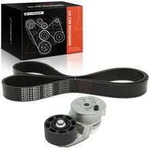 2 Pcs Serpentine Belt Drive Component Kit for 2002-2004 2008 Freightliner Classic XL