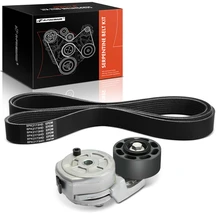 2 Pcs Serpentine Belt Drive Component Kit for 2005-2008 2010-2011 Freightliner Columbia