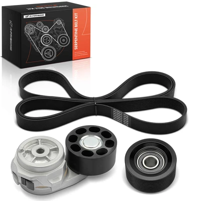 3 Pcs Serpentine Belt Drive Component Kit