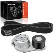 2 Pcs Serpentine Belt Drive Component Kit for 2012-2017 Freightliner Cascadia