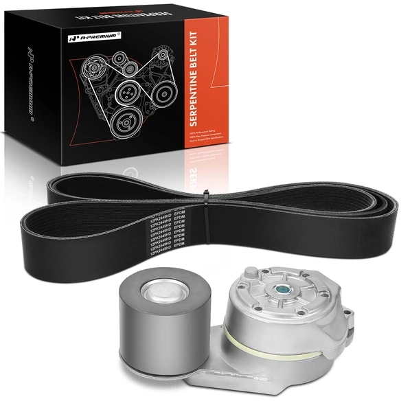 2 Pcs Serpentine Belt Drive Component Kit for International Harvester 5500i