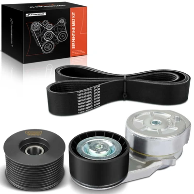 3 Pcs Serpentine Belt Drive Component Kit