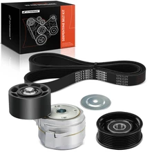 3 Pcs Serpentine Belt Drive Component Kit for 2012 Peterbilt 365 11.9L