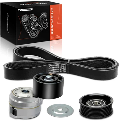 3 Pcs Serpentine Belt Drive Component Kit