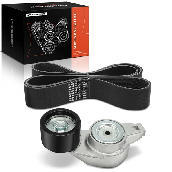 2 Pcs Serpentine Belt Drive Component Kit for Mack CXU 2008-2014 2016-2017 Volvo