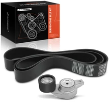 2 Pcs Serpentine Belt Drive Component Kit for 2011-2017 Volvo VAH
