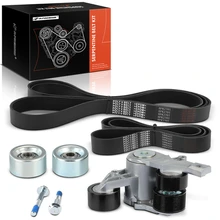 5 Pcs Serpentine Belt Drive Component Kit for 2010-2016 Freightliner Coronado