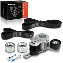 5 Pcs Serpentine Belt Drive Component Kit for 2010-2012 Freightliner Coronado