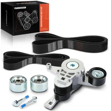 4 Pcs Serpentine Belt Drive Component Kit for 2012-2017 Freightliner 114SD