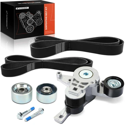 5 Pcs Serpentine Belt Drive Component Kit