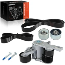 4 Pcs Serpentine Belt Drive Component Kit for 2010-2016 Freightliner Coronado