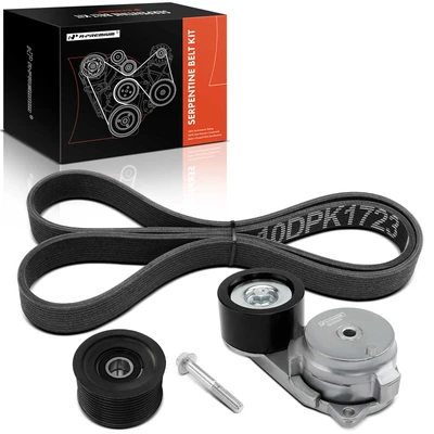 3 Pcs Serpentine Belt Drive Component Kit