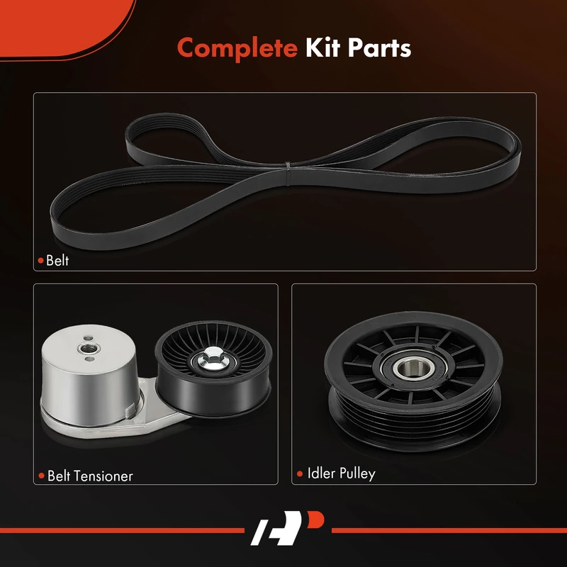 A-Premium APTBK154 Belt + Idler Pulley + Belt Tensioner
