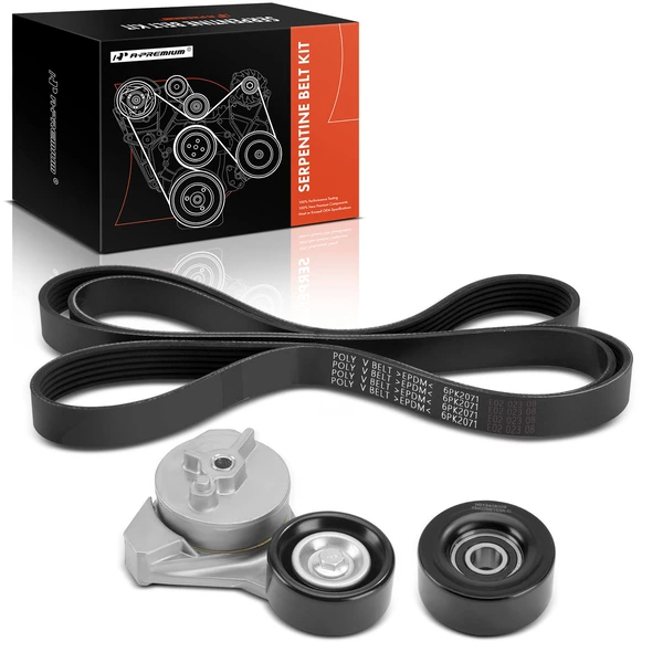 3 Pcs Serpentine Belt Drive Component Kit for 2003 Oldsmobile Aurora