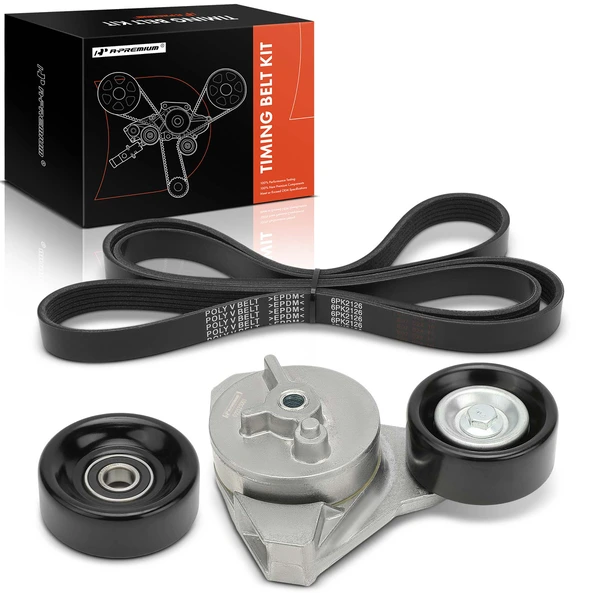 3 Pcs Serpentine Belt Drive Component Kit for Cadillac Allante DeVille Oldsmobile