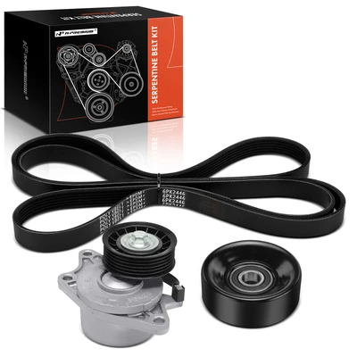 3 Pcs Serpentine Belt Drive Component Kit