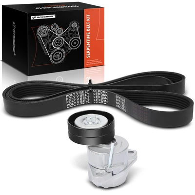 2 Pcs Serpentine Belt Drive Component Kit
