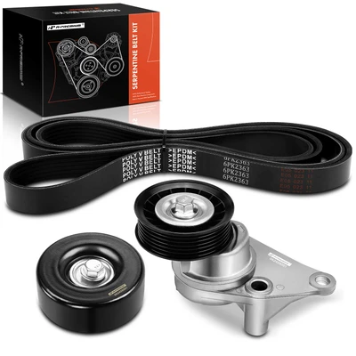 3 Pcs Serpentine Belt Drive Component Kit