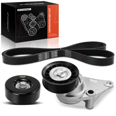 3 Pcs Serpentine Belt Drive Component Kit