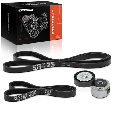 3 Pcs Serpentine Belt Drive Component Kit
