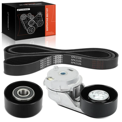3 Pcs Serpentine Belt Drive Component Kit