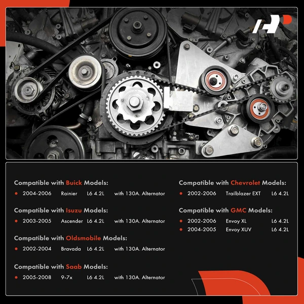 A-Premium APTBK167 Belt + Belt Tensioner + Idler Pulley