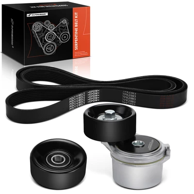 3 Pcs Serpentine Belt Drive Component Kit