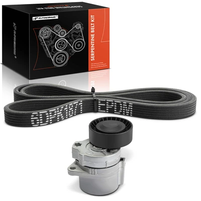 2 Pcs Serpentine Belt Drive Component Kit