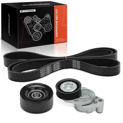 3 Pcs Serpentine Belt Drive Component Kit