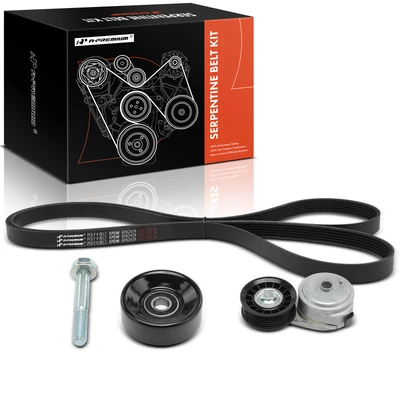 3 Pcs Serpentine Belt Drive Component Kit