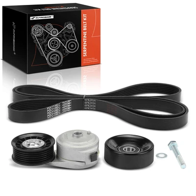 3 Pcs Serpentine Belt Drive Component Kit